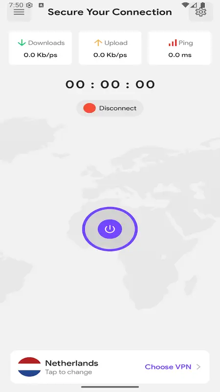 Скриншот интерфейса Atlas VPN