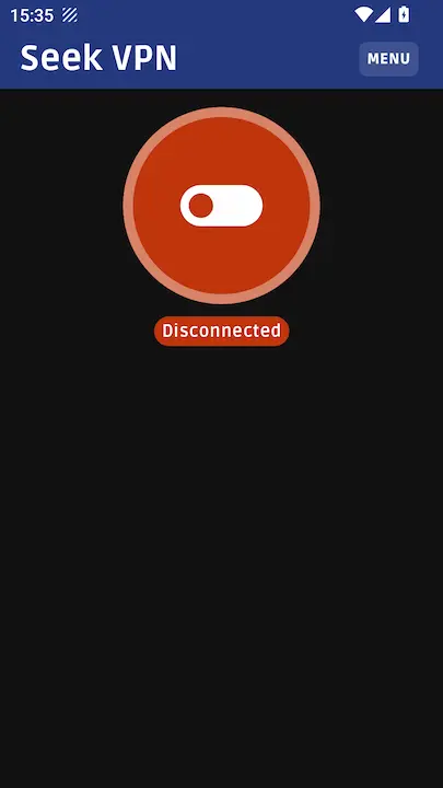 Скриншот интерфейса Buck Super VPN